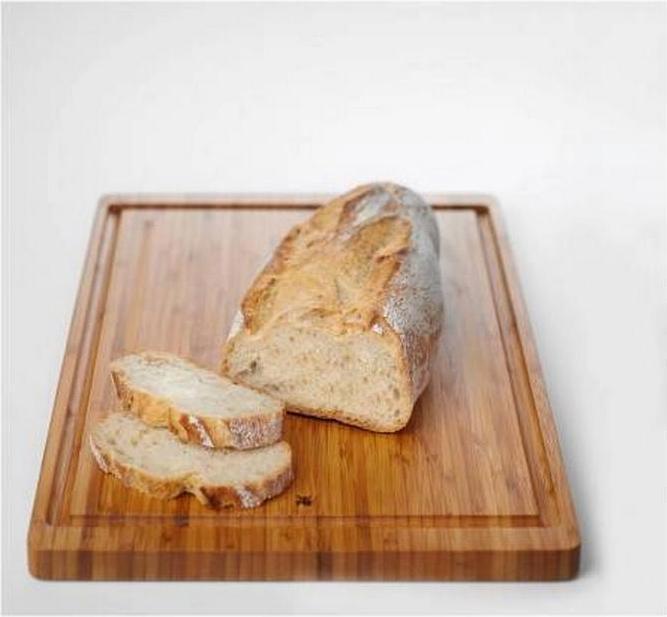 Actual product image WMF Natural bamboo chopping board large with juice groove - blade-friendly