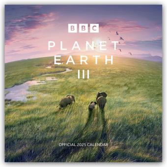 Produktbild BBC Planet Earth III - BBC Planet Erde III 2025 - Wandkalender (305 x 305 mm, Englisch, Deutsch)
