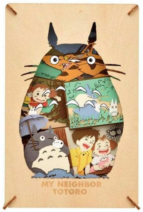 Immagine prodotto Ensky Ghibli - Mon Voisin Totoro - Sagoma di Totoro in carta stile bois