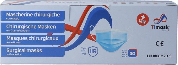 Actual product image Timask Disposable medical mask type IIR camouflage colour (Protection class I, 20 x)