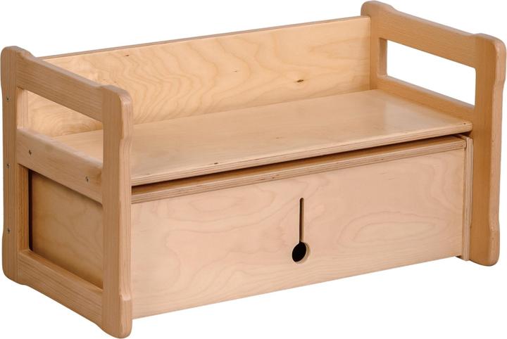 Wood & luck Panca multifunzionale con doppio box (Panchina per bambini)