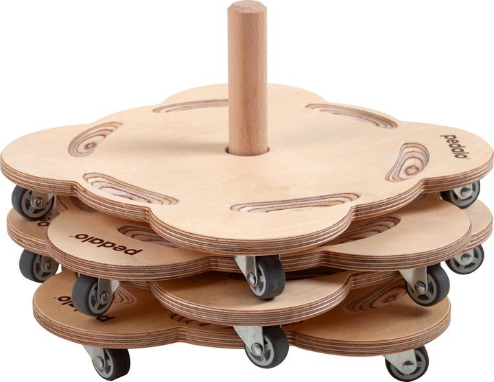 Actual product image Pedalo Rollbrett-Set Stapelbaustein Rollrutscher