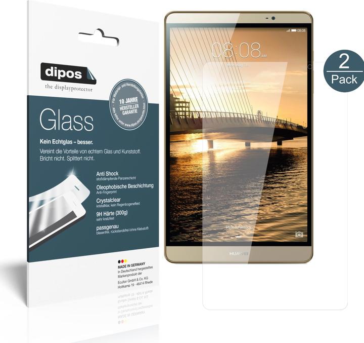 Actual product image Dipos Screen Protector Anti-Shock (2 Piece, Huawei MediaPad M2 8.0)