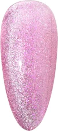 Actual product image Canni Gel polish Cat Eyes Aurora Pink Glitter / JG05 UV/LED (Rose, Gel-Effect Nail Polish)