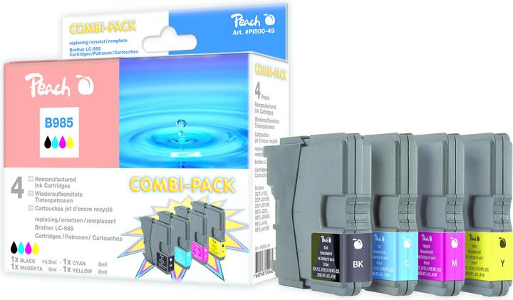 Immagine prodotto Peach Cartucce d'inchiostro economiche compatibili con LC-985VAL (M, FC, C, Y)