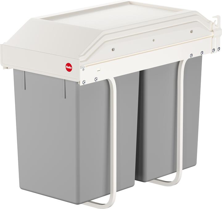 Image du produit Hailo Multi-Box duo L, poubelle encastrable, 2x14 ltr (30 l)