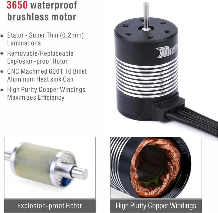 Produktbild Surpass Hobby Combo BL motor 3650 3900KV sensorless + 60 A ESC