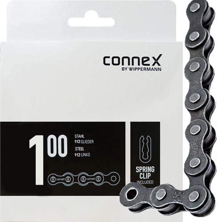Actual product image Wippermann 100 silber für Nabenschaltungen (1-speed)
