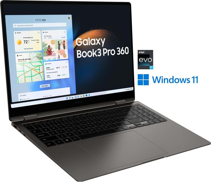 Image du produit Samsung Galaxy Book3 Pro 360 (16", Intel Core i7-1360P, 16 Go, 1000 Go, DE)