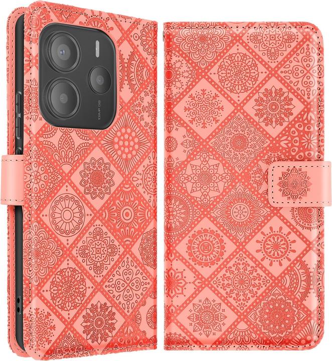 Avizar Mandala Floral Wallet (Xiaomi Redmi Note 14)