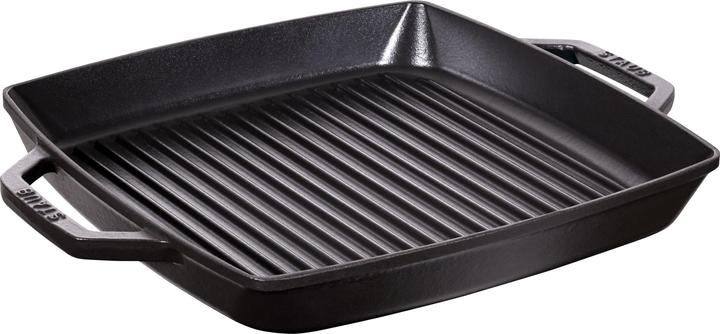 Produktbild Staub American Grillpfanne quadr., schwarz, 33x33 cm (33 cm, Grillpfanne, Gusseisen)