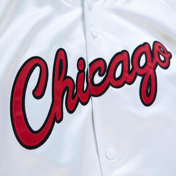 Immagine prodotto Mitchell & Ness M&N Veste leggera in raso - Chicago Bulls blanc (S)