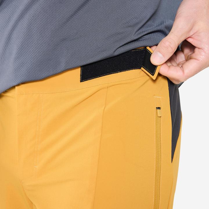 Image du produit Rockrider Short vélo unisexe réspirant, Ochre (L)