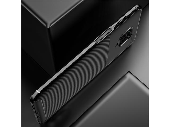 Actual product image Screenguard Xiaomi Redmi Note 9 Pro Cover Carbon Design TPU Case (Xiaomi Redmi Note 9 Pro)