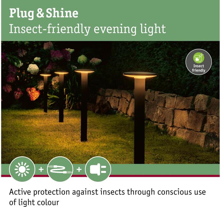 Produktbild Paulmann Outdoor Plug & Shine Plate Insect Friendly (660 lm, IP44)
