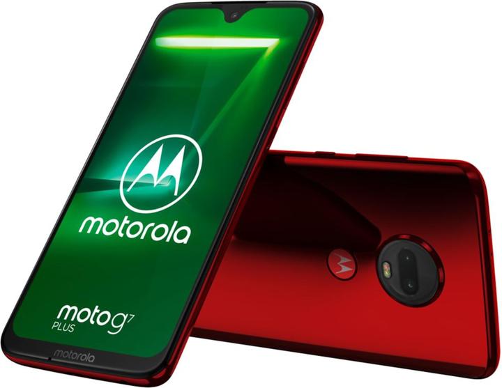 Motorola Moto G7 Plus (64 GB, Red, 6.20", Dual SIM + SD, 16 Mpx, 4G)