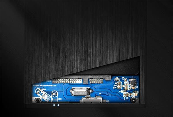 Actual product image Axagon EE25-XA6 - HDD / SSD Enclosure - 2.5 Inch - SATA - Serial ATA II - Serial ATA III (2.5")
