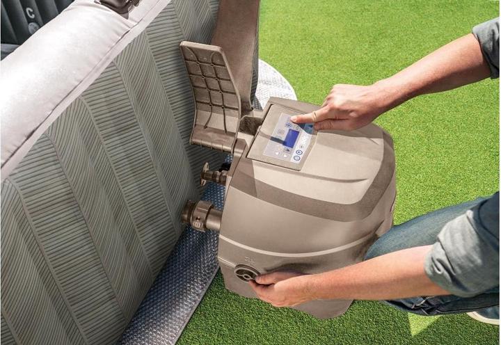 Produktbild Intex Chevron Deluxe Square Bubble Spa Set (4 Pers.)