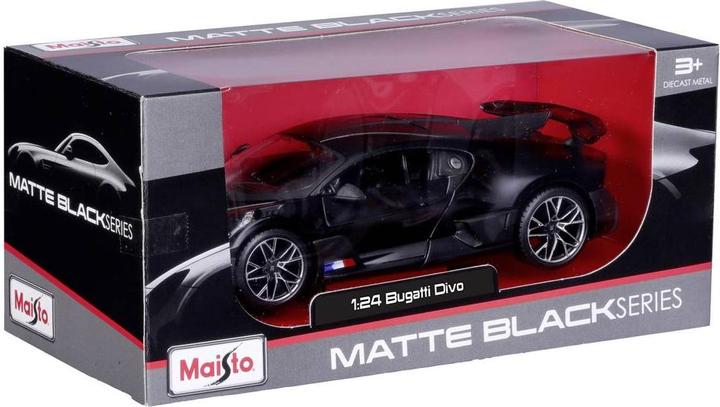 Actual product image Maisto Bugatti Divo 1/24 black matt