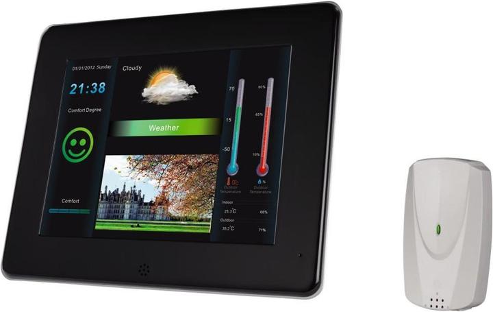 Produktbild Hama Digitaler Bilderrahmen mit Wetterstation, 20,32 cm (8,0") (8", 800 x 600 Pixel)