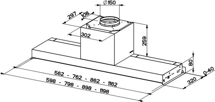 Immagine prodotto IN-NOVA PREMIUM BK M A60 (Cappuccio a schermo piatto)