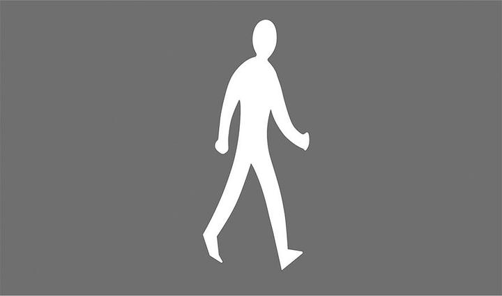 Actual product image Moravia PROLine Thermo Floor Marking Symbol "Pedestrian" 1000 mm