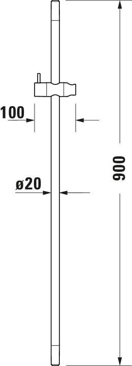 Nutritional values and ingredients Duravit Shower rail 900mm black matt
