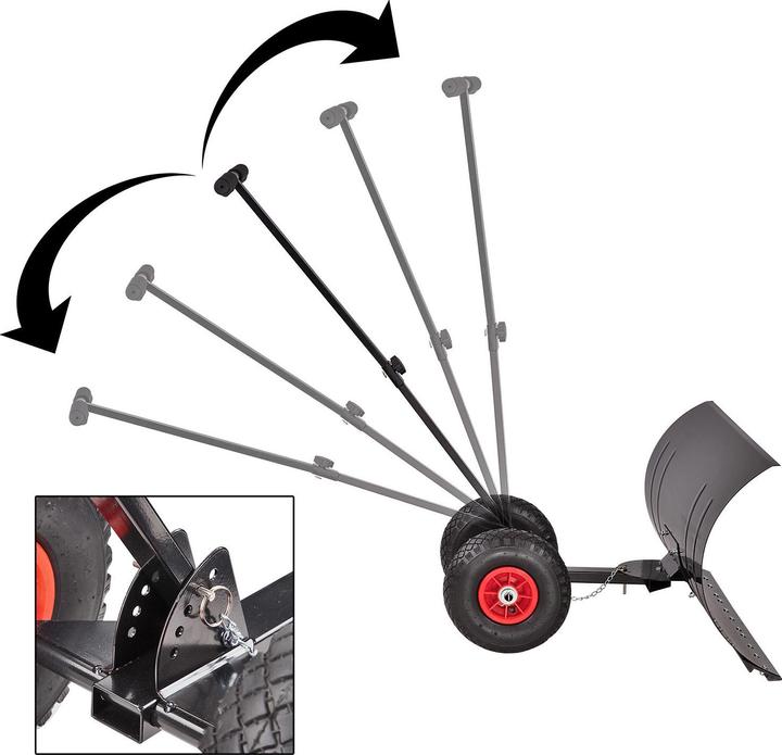 Actual product image Dema Snow Shovel with Wheels Snow Shovel