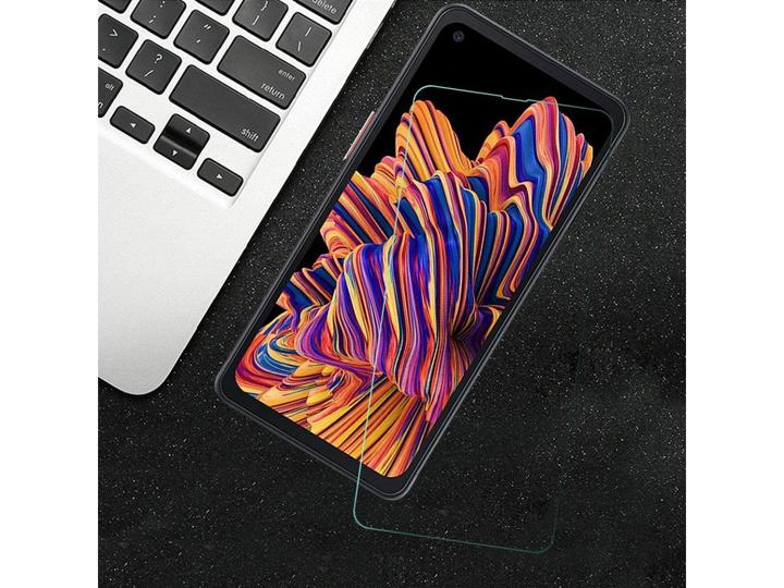 Actual product image Screenguard Samsung Galaxy XCover Pro bulletproof glass protective film Case Friendly Design (1 Piece, Samsung Galaxy S21)