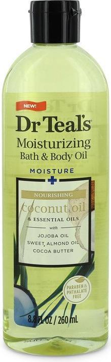 Dr Teal's Dr Teal?s Moisturizing Bath & Body Oil by Dr Teal?s Nourishing Coconut Oil with Essensial Oils (260 ml, Badeöl)