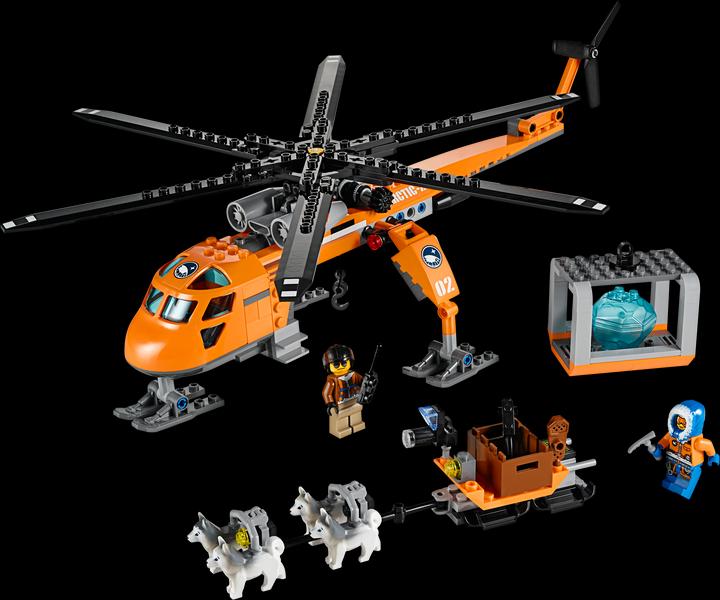 Produktbild LEGO Arktis-Helikopter mit Hundeschlitten (60034, LEGO City)