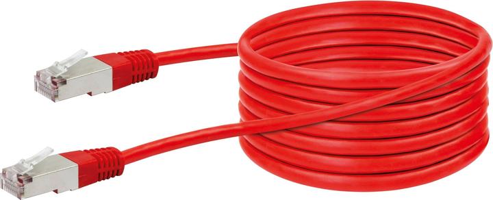 Image du produit Schwaiger Cable de réseau STP Cat5e crossover 5m rouge (CAT5e, 5 m)