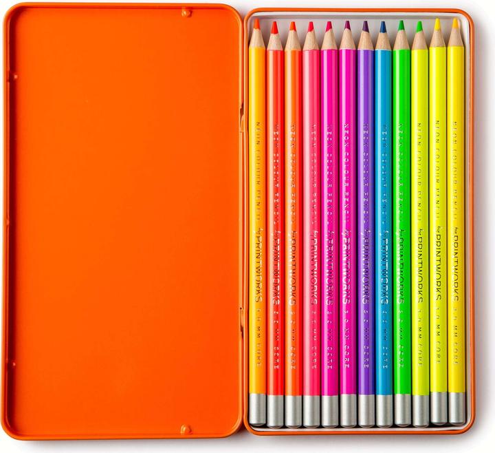 Produktbild Printworks Farbstift-Set NEON (Orange, 12 x)