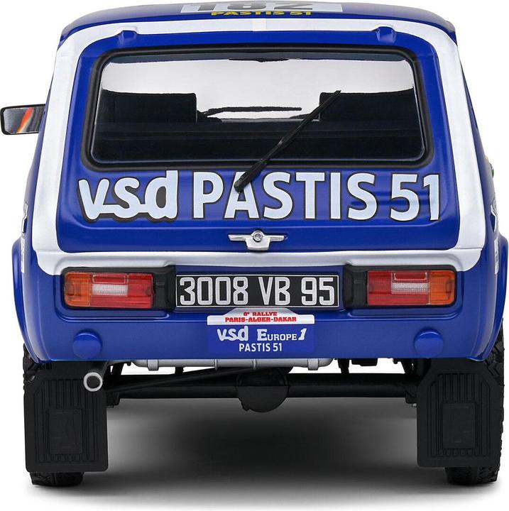 Actual product image Solido 1:18 Lada Niva Paris-Dakar #182 white
