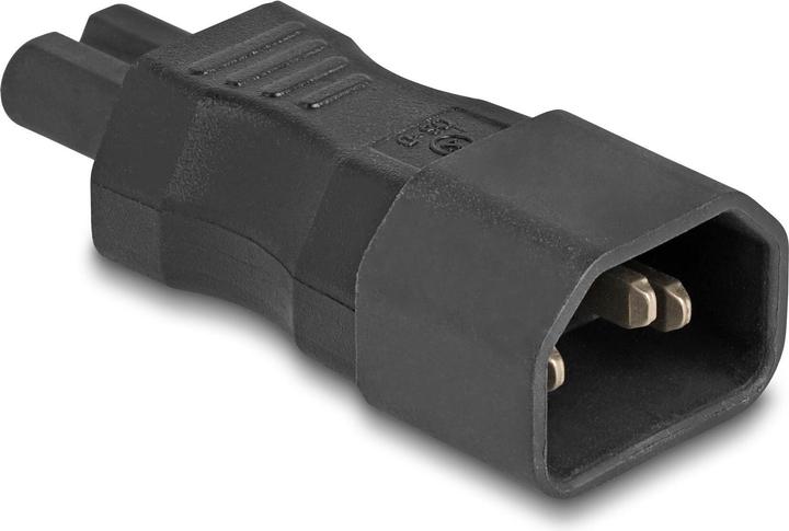 Delock Netzadapter IEC 60320 - C14 auf C7, Stecker / Buchse, 2,5 A, gerade (C14)