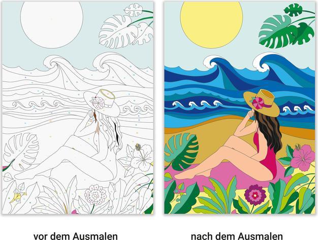 Produktbild Ravensburger Malen nach Zahlen Mindful Moments - Malen und Entspannen - 32 Motive - 24 Farben -