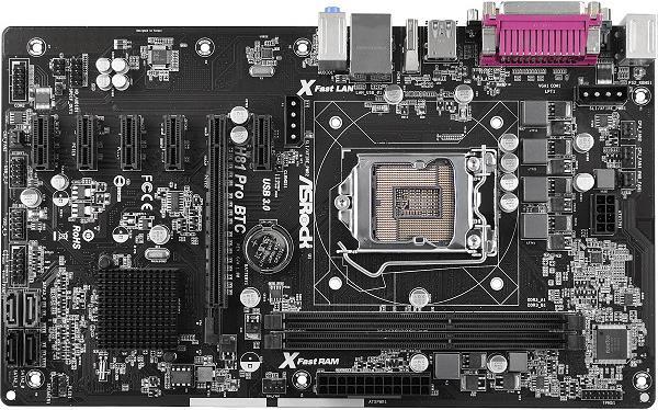 Produktbild AsRock H81 Pro BTC, ATX, LGA1150 (LGA 1150, Intel H81, ATX)
