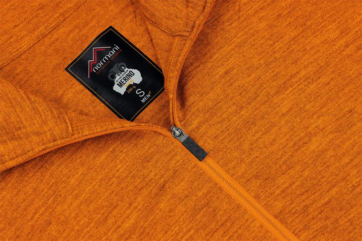 Immagine prodotto Normani Herren Merino Langarm mit 1/4 Zipper Canberra - 1583 (M)