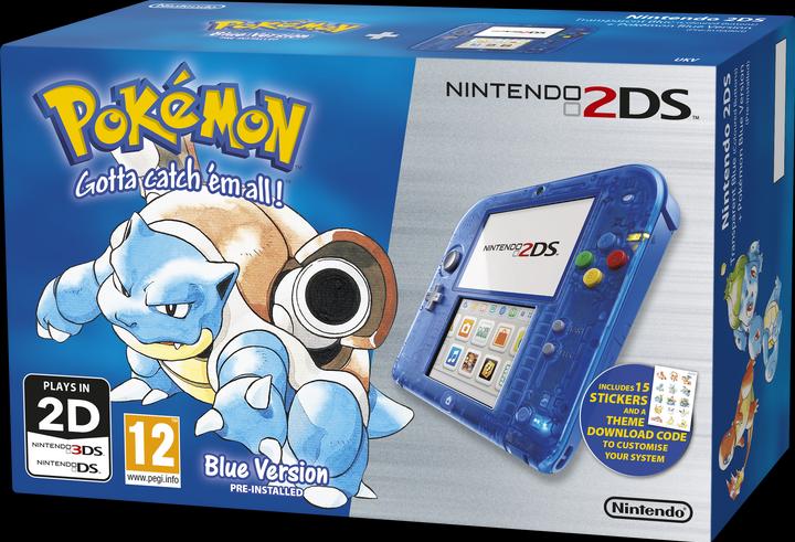 Nintendo 2DS y compris Pokémon Version Bleue
