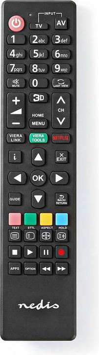 Actual product image Nedis Replacement Remote Control Suitable for: Panasonic Fixed 1 Device Netflix Button/Viera Link Bu (Device-specific remote control, Infrared)