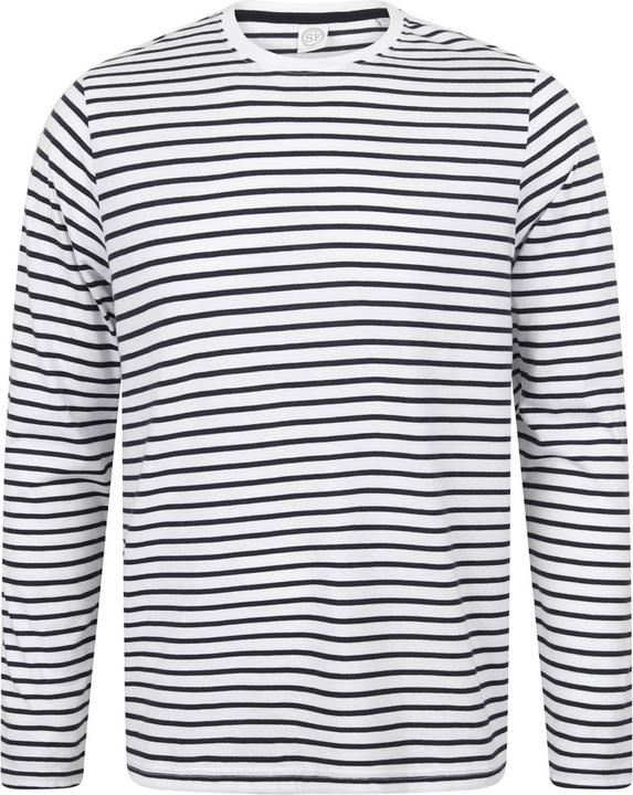 Skinni Fit Langarm Streifen TShirt
