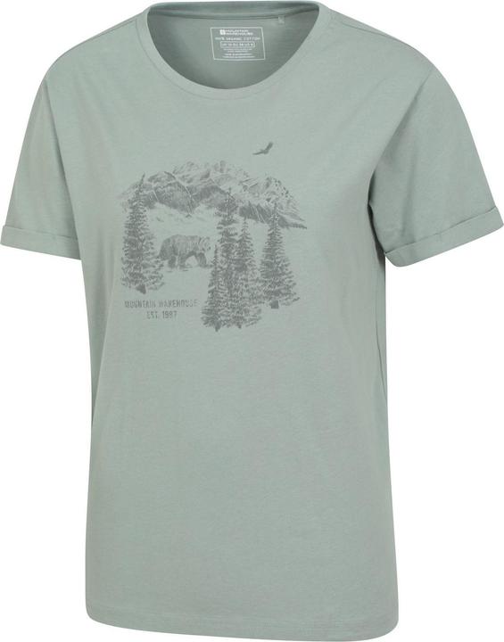 Actual product image Mountain Warehouse Womens/Ladies Forest Bear Organic Loose Fit T-Shirt (40 D)