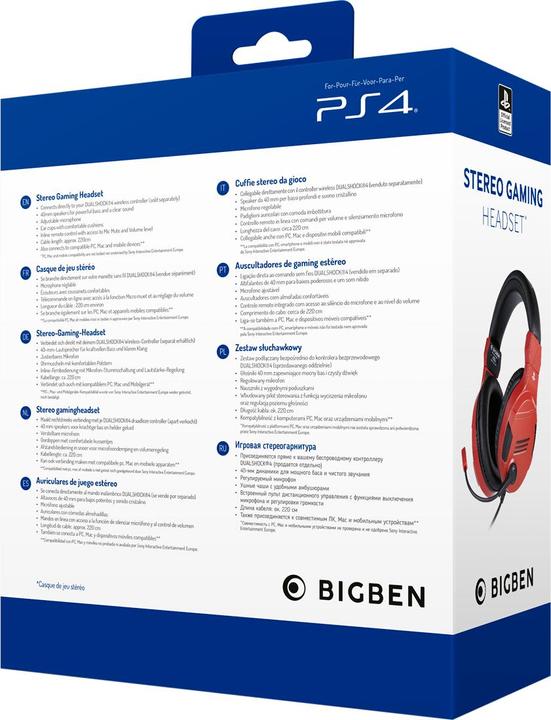 Actual product image Bigben Stereo Headset V3 (Cable)