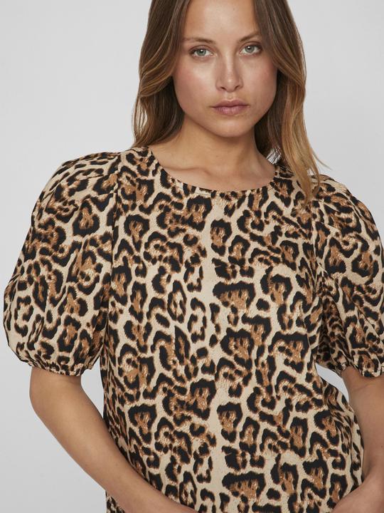 Actual product image Vila Leoprint top with short sleeves (36)