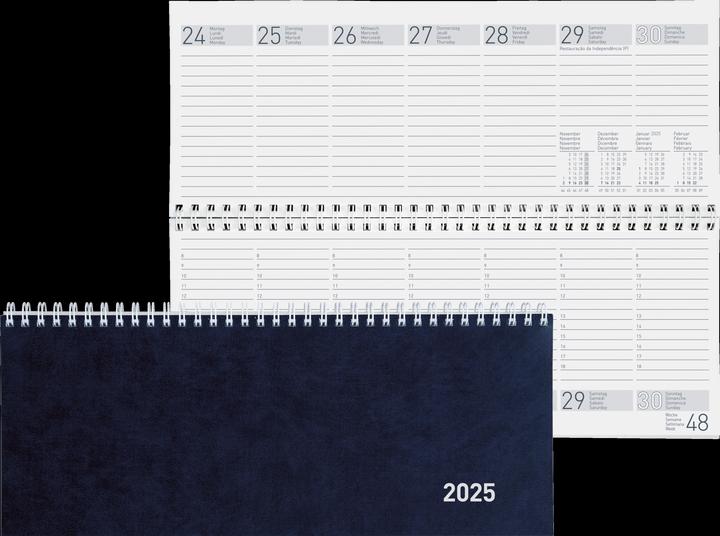 Image du produit Biella Agenda de bureau Seplana (30 x 11,5 cm, Couverture rigide, Allemand, Anglais, Italien, Français)