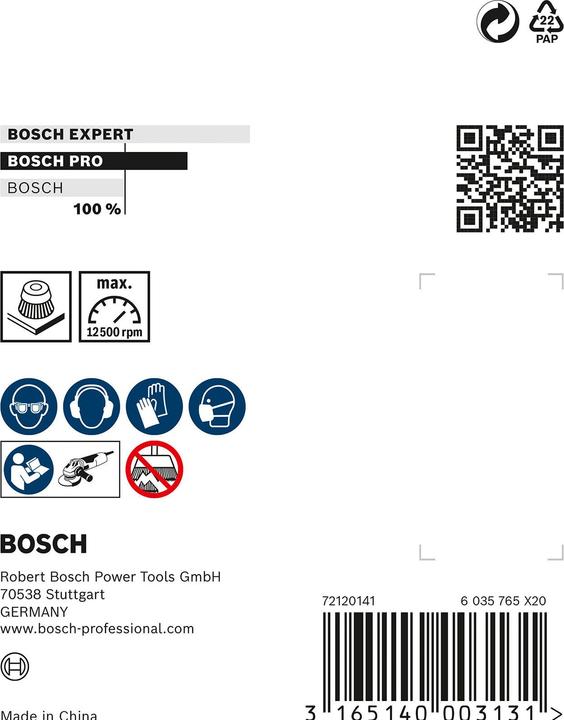 Produktbild Bosch Professional Zubehör PRO Metal clean Topfbürste, 70 x 0,3 mm, Gewinde (0.3 mm)