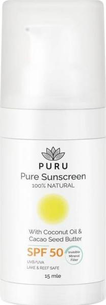 PURU Pure Sonnencreme SPF50 Rundfl 15 ml (Sonnencreme, SPF 50, 15 ml, 36 g)