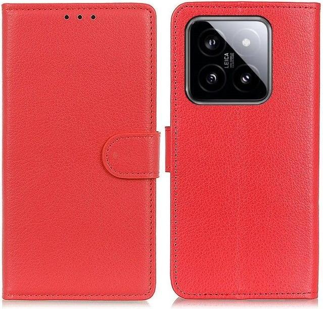 Image du produit MU Classic Série de couvertures de livres en cuir Litchi (Xiaomi 14 Pro)