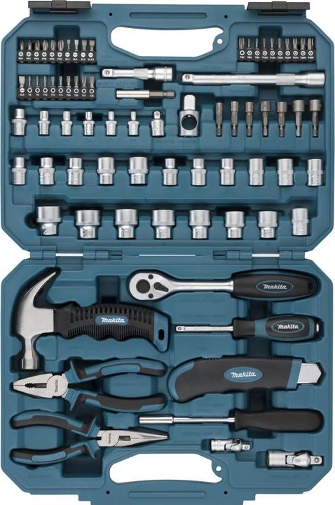Produktbild Makita Werkzeug-Set (4.5, 6, 7, 8, 9, 10, 11, 12, 13, 14, 15, 16, 17, 18, 19, 21, 22, 24, 25, 27, 30, 40, 45, 46, 49, 50, 55, 60, 67, 76, 56 mm, 48 mm, T47, 54mm, 74 mm, 51 mm, 57mm, 52 mm, 58mm, 66 mm, t65, 73 mm, T75, 63 mm, 68 mm, T70, 53CZ, 42 mm, 43 mm, T35, DB 41)