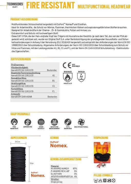 Actual product image Buff Fire Resistant